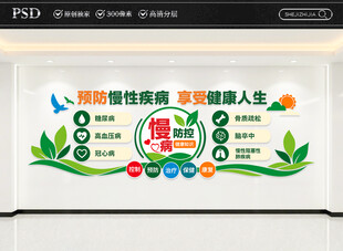 医院慢病防控文化墙