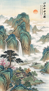 玄关山水装饰画