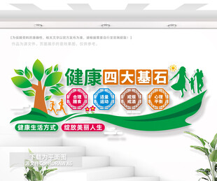 健康四大基石文化墙