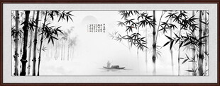 新中式竹子背景