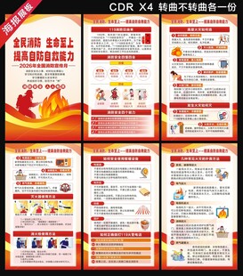 2026年全国消防宣传月海报