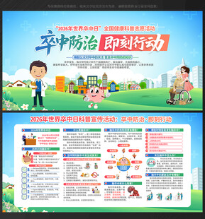 展板 世界卒中日
