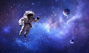 梦幻宇宙星空宇航员星球太空背景