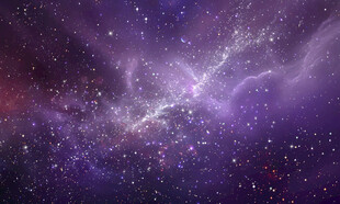 紫色绚丽璀璨宇宙星空背景图