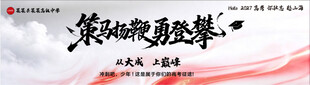 高考励志海报策马扬鞭勇登攀