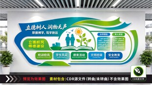 立德树人校园文化墙