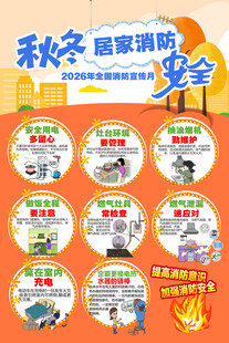 秋冬居家消防安全提示