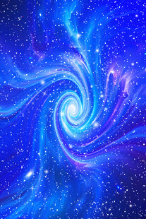 星空旋涡宇宙星系竖版高清图