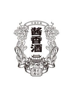 酒标牌 飞天
