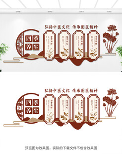中医四季养生文化墙