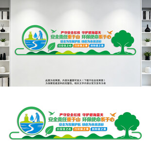 企业安全环保绿色发展宣传文化墙
