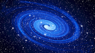 星空顶蓝色背景