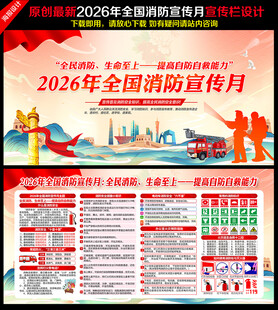 全国消防宣传月宣传栏