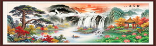 迎客松国画