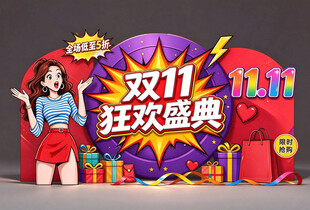 双11拍照打卡美陈