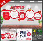 红色党员之家文化墙